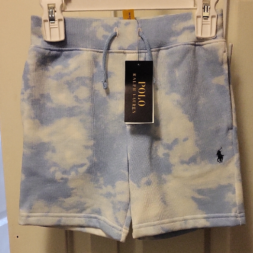 Polo Ralph Lauren Kids Cloud Print Shorts - Blue and White